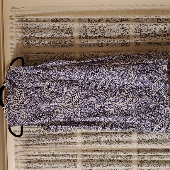 Tommy Hilfiger Paisley Blue Dress Size 8 - Picture 5 of 8